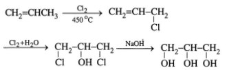 Glixerol được tổng hợp từ propilen