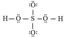 Công thức lewis của H2SO4 b3 Hóa 10 CTST