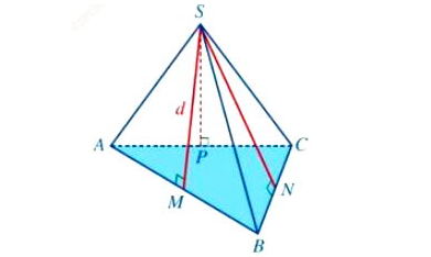 Diện tích xung quanh của hình chóp tam giác đều