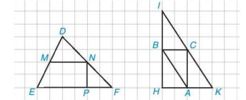 Ví dụ đường trung bình của tam giác
