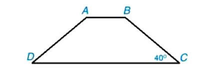 Ví dụ tính số đo góc của hình thang cân Toán 8