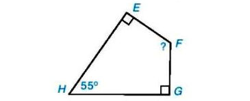 Ví dụ vận dụng định lí tổng 4 góc của một tứ giác Toán 8