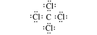 Công thức electron của CCl4