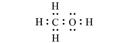 Công thức electron của CH3OH