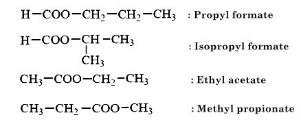 Các ester có cùng công thức phân tử C4H8O2