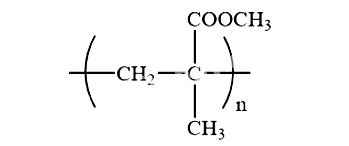 Công thức cấu tạo của poly methyl methacrylate