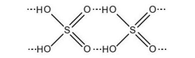 sulfuric acid hình thành nhiều liên kết hydrogen