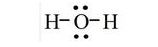Công thức Lewis của nước H2O