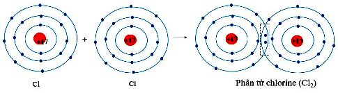 Liên kết cộng hóa trị trong phân tử Chlorine