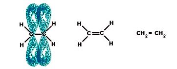 Liên kết đôi trong phân tử ethylene (C2H4)