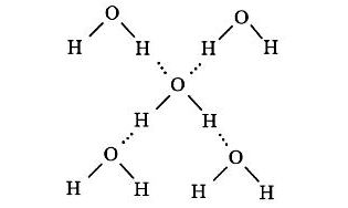 Liên kết hydrogen trong phân tử nước H2O