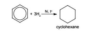 Phản ứng cộng hydrogen vào vòng benzene